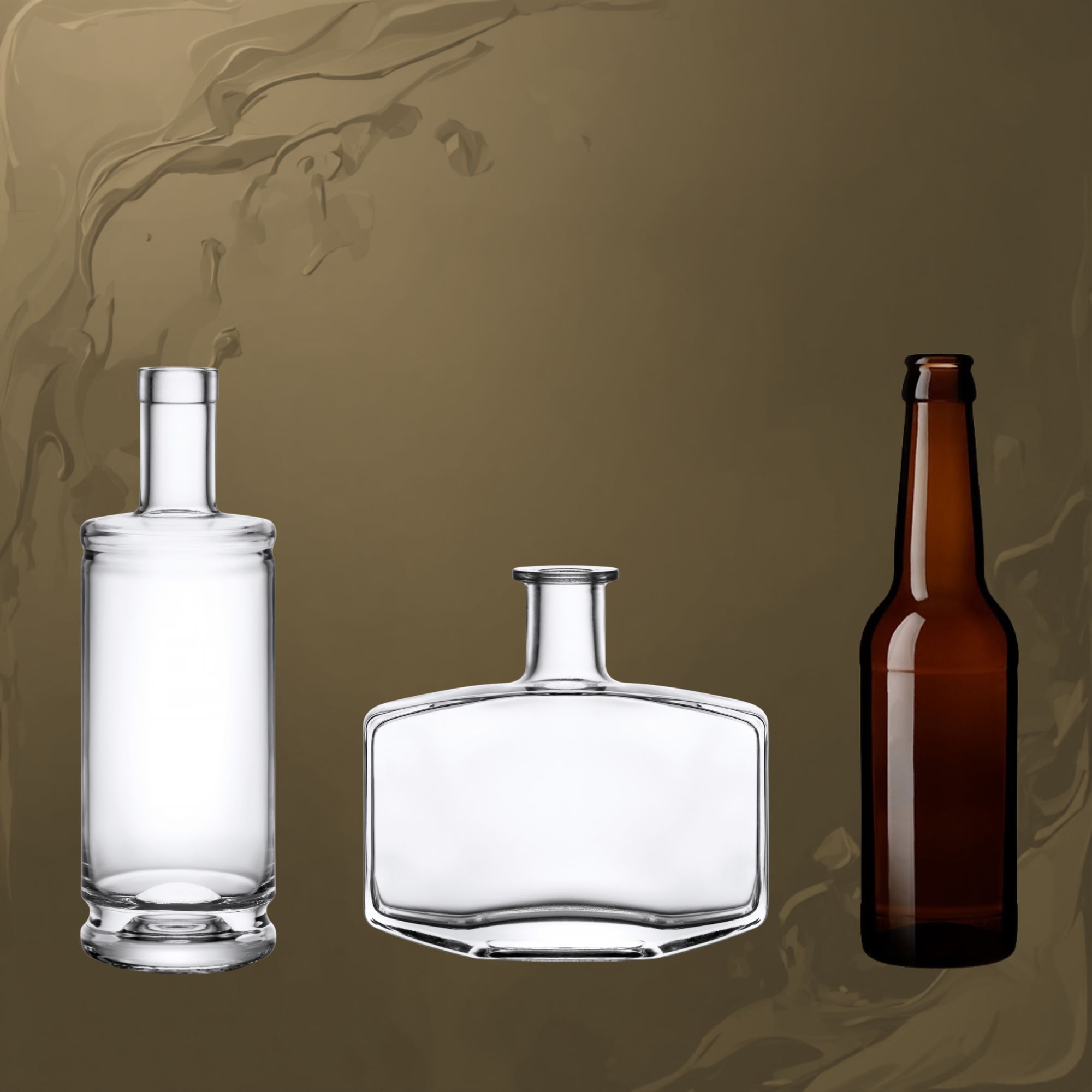 Modèles de bouteilles de bières et spiritueux